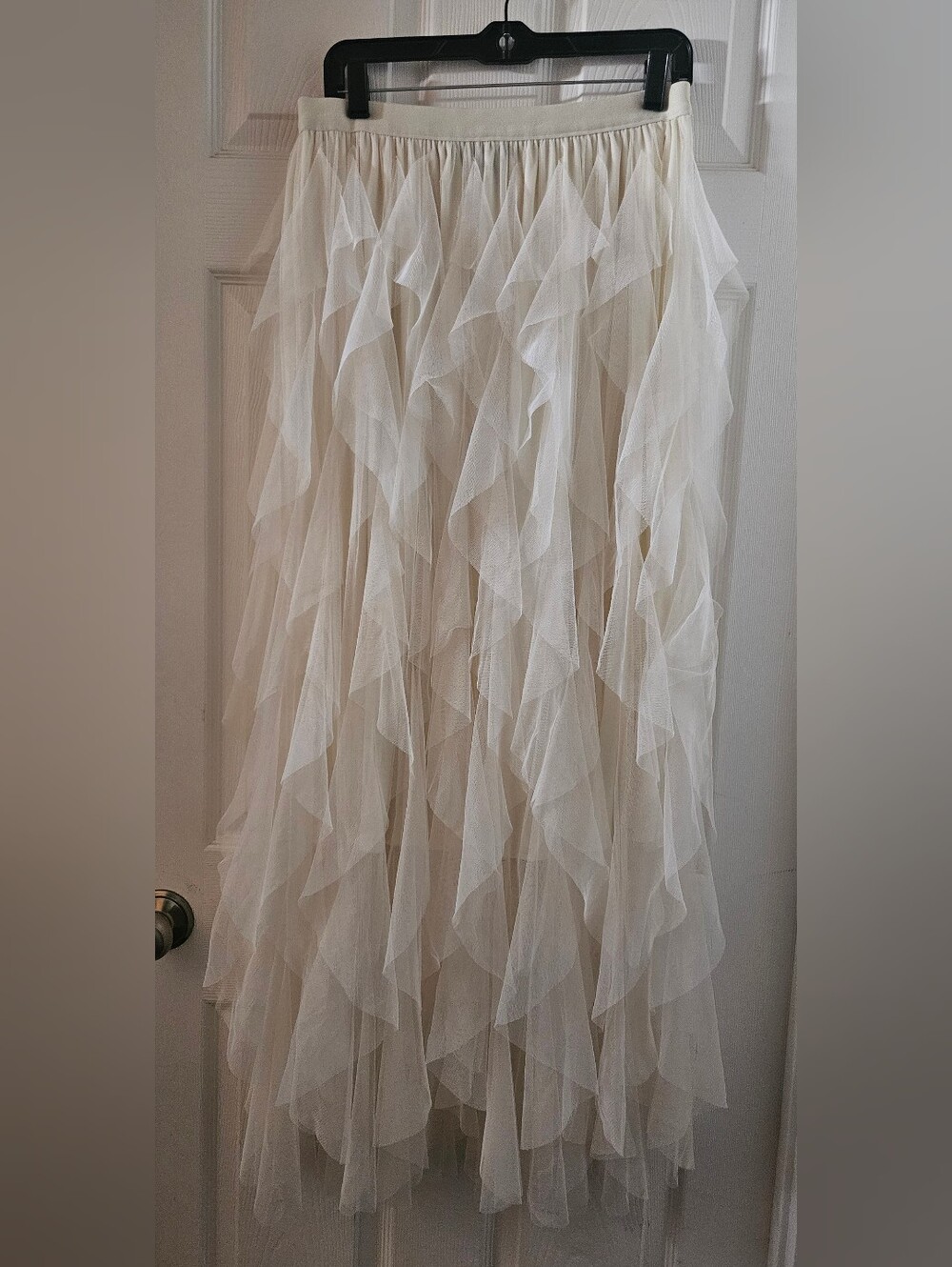 SOHO Apparel Lined Handkerchief Maxi Skirt